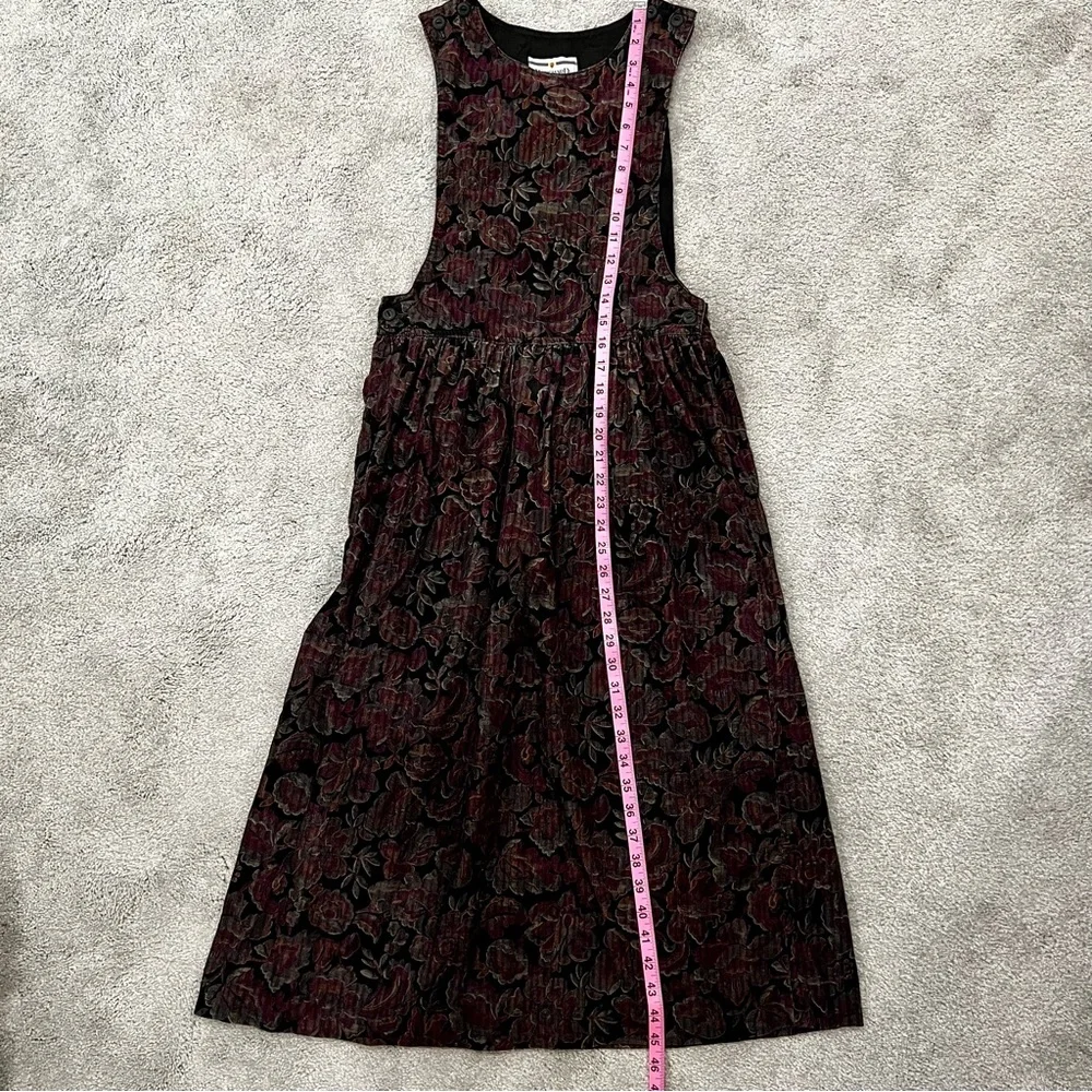 Woodward Vintage Black Floral Tapestry Sleeveless Dress Women’s Sz 6 - Picture 8 of 10